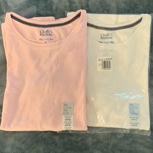Croft & Barrow classic tees size Petite Medium